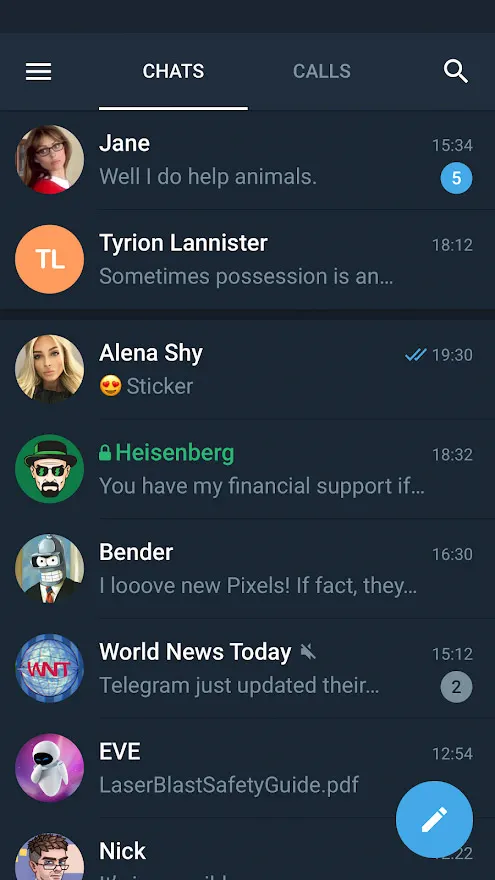 Скриншот Telegram X 2